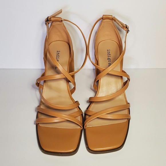 Francesca's Indigo Rd. 'Archar' Strappy Block Heels - US Women's Size 8M - Picture 3 of 7